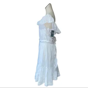 Ralph Lauren NWT LAUREN RALPH WHITE OFF THE SHOULDER EYELET EMBROIDERY BOHEMIAN DRESS thumbnail 5