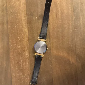 Vintage Aqualite leather watch Gold thumbnail 2