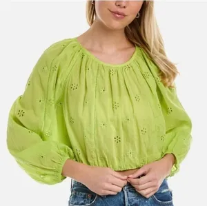 Velvet By Graham & Spencer Top In Yellow size M thumbnail 1