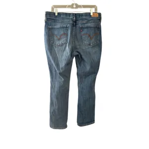 Levi's 525 Straight Leg Jeans Womens 14M W32 L32 Perfect‎ Waist Tummy Control thumbnail 2