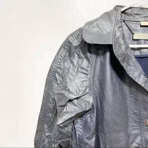 Michael Kors Steel Blue Raincoat thumbnail 4