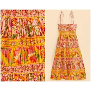 💕FARM RIO💕 Mixed Fruits Paradise Midi Dress ~ Small S NWT thumbnail 10