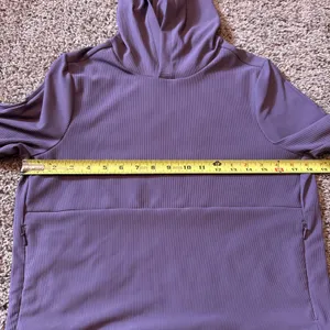Women's ALWRLD ALTRN Rib Hoodie Purple/indigo Sz XS Athleisure Workout thumbnail 4