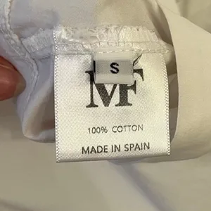 Mabel Frost Tanvi Top Button Up Shirt S Cropped Boxy Oversized Minimalist Spain thumbnail 7