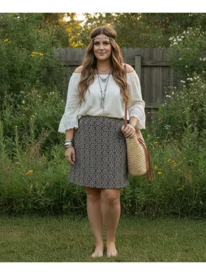 Le Lis Collection Womens Black Medallion Print Mini Skirt Boho Style Size XL thumbnail 4