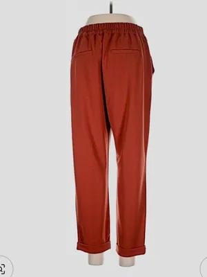 Red Drawstring Dress Pant Joggers Size XS thumbnail 3
