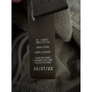 Skims Brown Joggers Sweatpants Women's 2X‎ 100% Cotton Brown Pockets #L2-8 thumbnail 3