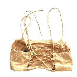 ANTHROPOLOGIE Sunday in Brooklyn Lace Up Crop‎ Top Yellow Sz XS thumbnail 5