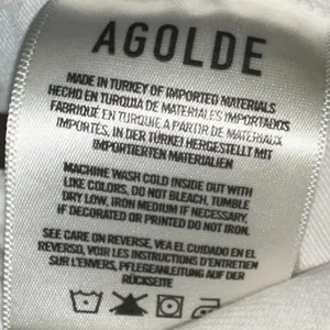 AGOLDE Low Slung Baggy White Organic Cotton‎ Jeans 31 thumbnail 5