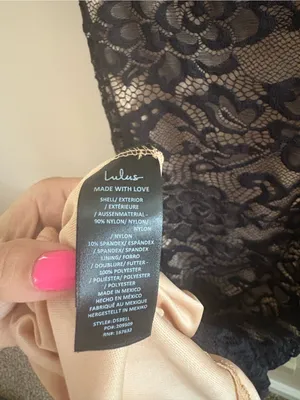 Lulus Sexy Sophistication Black Lace Strapless Trumpet Maxi Dress Size Small NWT thumbnail 8