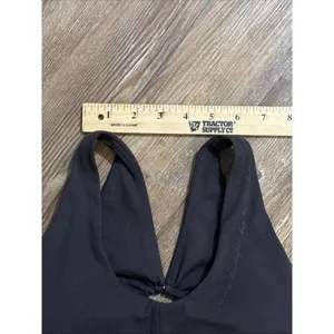 Gymshark Whitney Simmons Blk Quiet‎ Luxury Minimalist Athleisure Mesh Sports Bra thumbnail 10