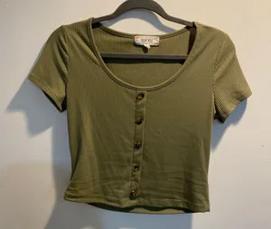 Green Crop Top thumbnail 1