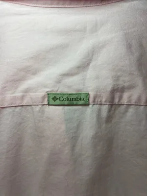 Columbia Bayview 3/4 Sleeve Button-Up Shirt Pink Split Cuff Outdoor Office NEW M thumbnail 11