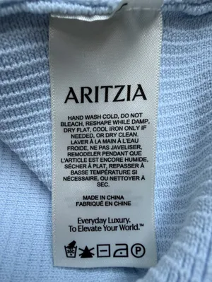 Aritzia Babaton Sculpt Knit Leading Top in Glacier Ice Blue Medium Low Back Tank thumbnail 11