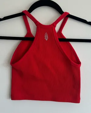 Free People Movement Happiness Runs Tank in Red thumbnail 1