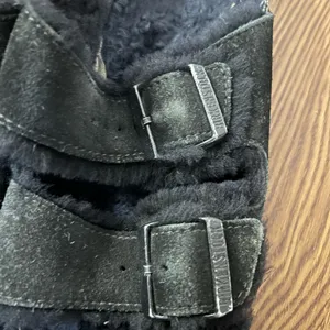 Birkenstock Black Arizona Shearling Sandals Size 6 US $160 thumbnail 5