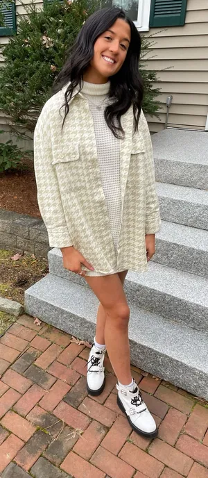 Missguided Dress White Sweater thumbnail 1