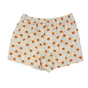 PINK Victorias Secret Pajama Shorts Womens XL Gray Pumpkin Halloween Cotton thumbnail 4