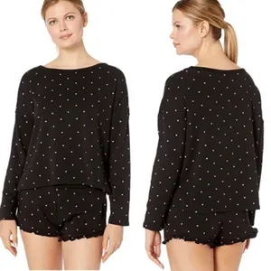 NWT Plush Fleece Lined Heart Lounge Set PJ Small‎ thumbnail 3