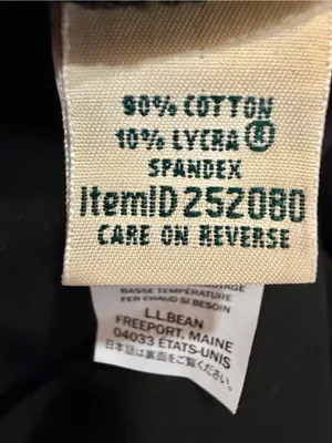 NWT L.L.Bean 2X Black Straight Leg Pants Stretch Cotton Plus Size Workwear thumbnail 4