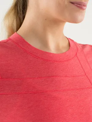 Lululemon Promenade Long Sleeve Athletic Active Top Shirt Red Asymmetric thumbnail 3