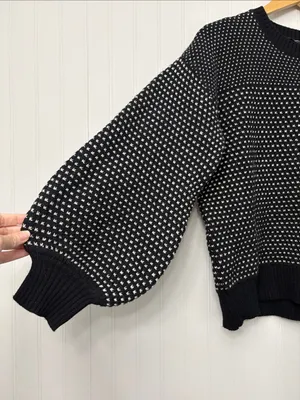 Summersalt Crewneck Balloon Sleeve Pullover Sweater Women Size Small thumbnail 2
