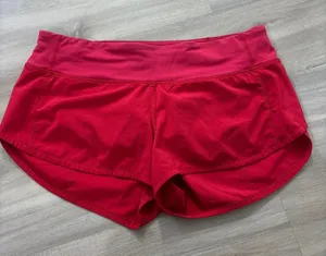 Lululemon Speed Up Short 2.5" Flamenco Red Women Size 6 thumbnail 1