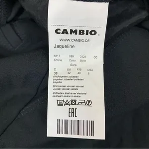 Cambio Jaqueline Black Relaxed Fit Drawstring Tapered Pants Comfort‎ Stretch 8 thumbnail 7