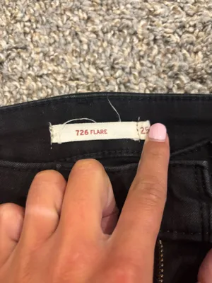 Levi’s Black Flare Jeans 726 thumbnail 4