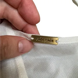 🤍✨ Cult Gaia 100% Viscose White Sheer Slip Dress‎ Medium ✨🤍 thumbnail 3