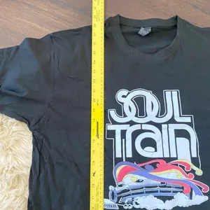 New unworn Black Soul Train 100% Cotton Graphic Print T-shirt XL thumbnail 5