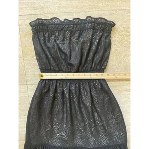 MM Couture by Miss Me Black Lace Overlay Sleeveless Mini‎ Dress Size L thumbnail 4
