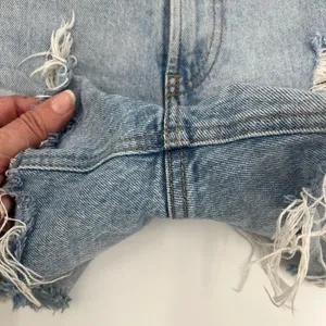 Abercrombie Fitch Y2K Mom Jean Women Short Sz 4/27 Festival Cutoff Denim Indie thumbnail 6