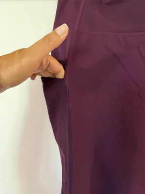 Fabletics Wine High-Rise Pocket Leggings thumbnail 3