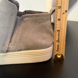 Dolce Vita High Top Platform Sneakers Ankle Bootie Womens 10 Gray Faux Suede thumbnail 13