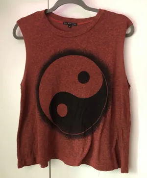 Yin Yang Cropped Tank thumbnail 1