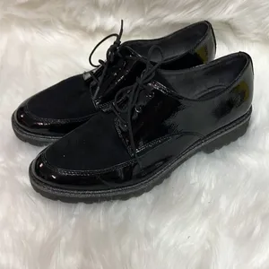 Tamaris patent leather shoes sz 38 D19‎ thumbnail 5