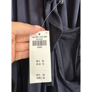 Abercrombie & Fitch Women's Cold Shoulder Ruffle Long Sleeve Top‎ blue Large thumbnail 4