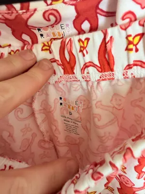 Roller Rabbit Pajamas Monkey Pink thumbnail 5