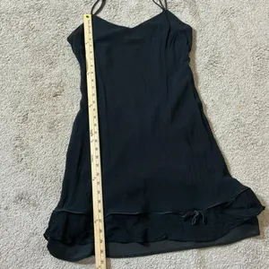 Lily Black Sheer Chiffon Ruffle Layered‎ Dress Set 2 Piece Set Grunge Fairycore thumbnail 7