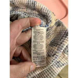 Free People taupe blue floral ballon sleeve‎ thermal XS BIN P thumbnail 8