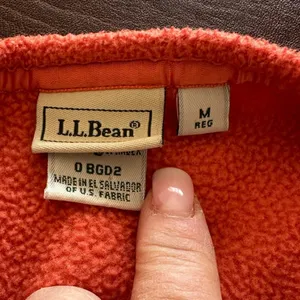 Ll Bean Reed Fleece Gorcore Full Zip Orange Vest M thumbnail 4