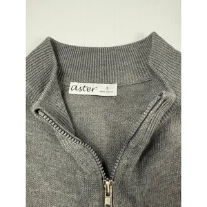 Aster Gray‎ Cropped Quarter Zip Long Sleeve Athletic Top Size S thumbnail 2