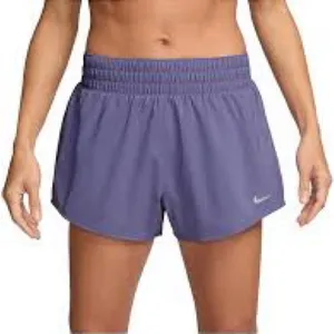 Nike Dri fit one high rise purple shorts‎ women’s size large small athletic thumbnail 1
