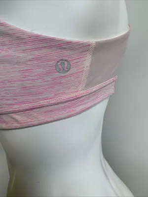 Lululemon size 6 (medium) Hook Me Up pink Racerback sports bra thumbnail 2