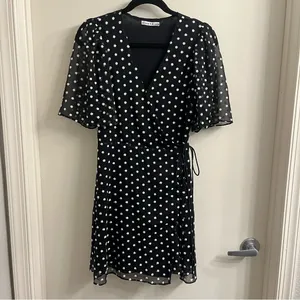 Alice + Olivia Sandra Daisy Wrap Dress 4 thumbnail 5