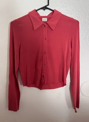 Wilfred Orange Button-Down Shirt thumbnail 1
