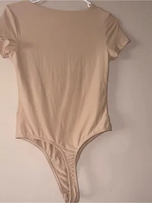 Olive + oak nude square neck bodysuit S thumbnail 3