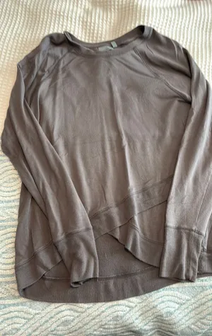 Grey Athleta Long Sleeve Sweatshirt thumbnail 1