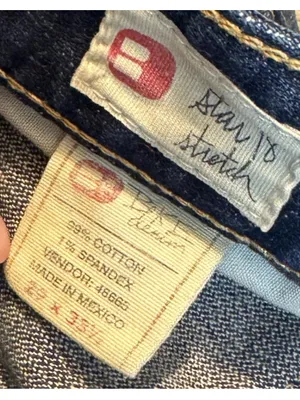 BKE Dark Blue Cropped Capri crop jeans denim thumbnail 7